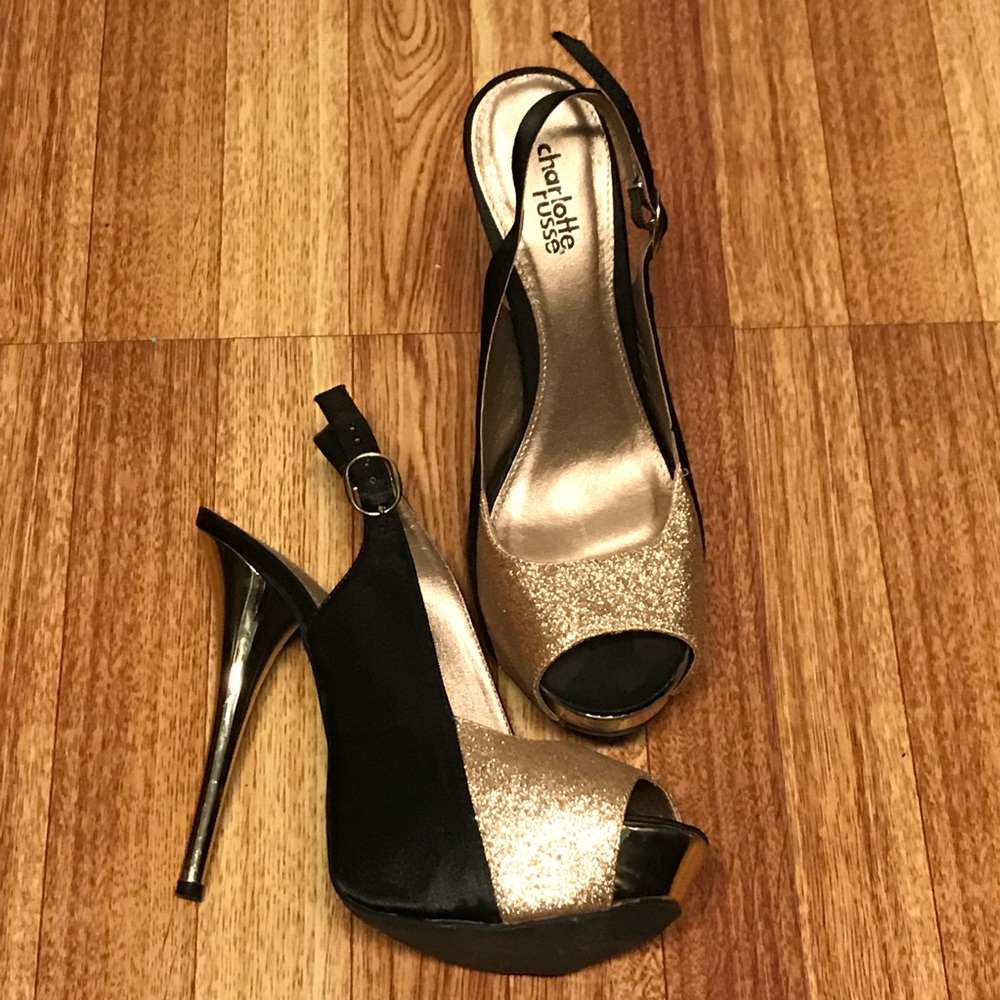 Black & Gold Heels